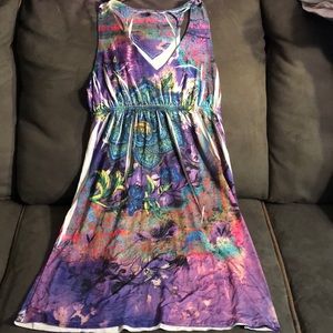Multi color t back dress